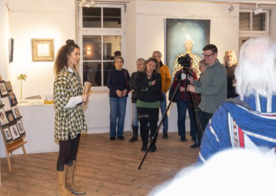 Vernissage in der Galerie im Lerchhaus Eibiswald mit Sarah Patricia Porbley.