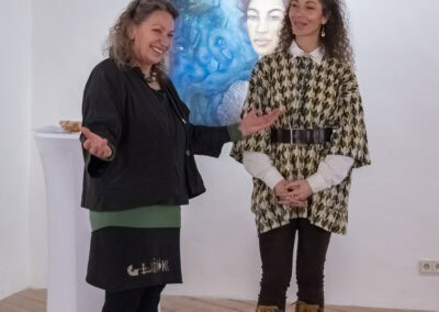 Künstlerinnen-Gespräch in der Galerie im Lerchhaus Eibiswald mit Sarah Patricia Porbley.